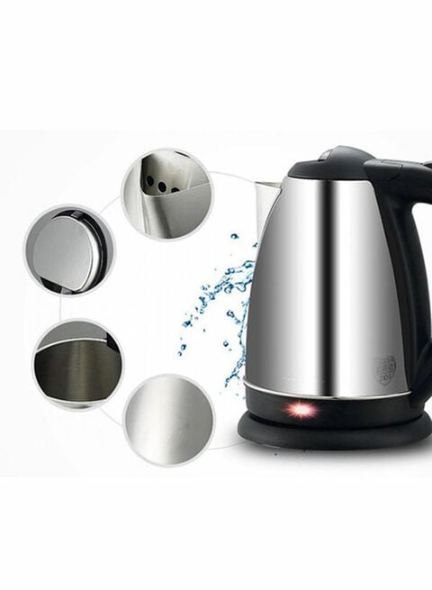 Cyber Stainless Steel Electric Kettle 2L Cyk-556 Silver/Black