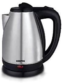 Geepas Stainless Steel Electric Kettle 1.8L 1500W Gk5466 Silver/Black