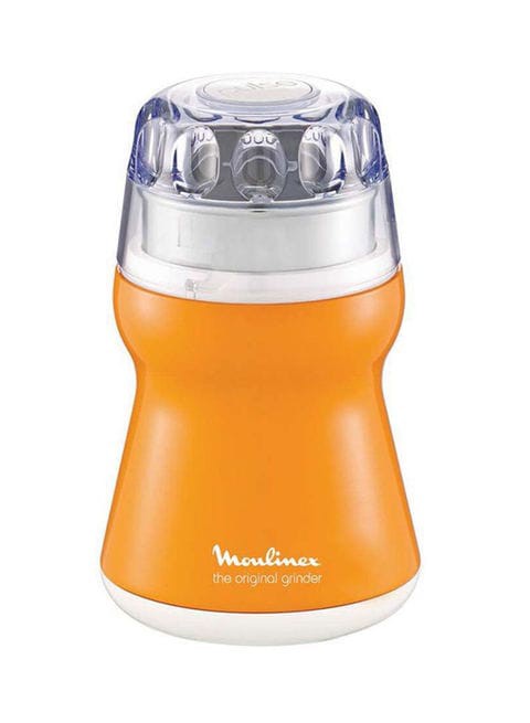 Moulinex - Electric Coffee Grinder 50g 180W AR1100 Orange/White/Clear