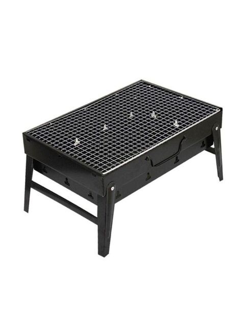 Generic Portable Charcoal Barbecue Grill Black/Silver 20x35x27cm