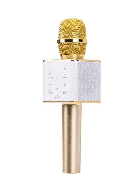 Generic Q7 Bluetooth Wireless Karaoke Microphone 4461100182 White/Gold