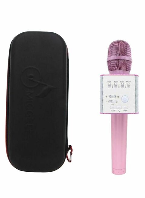 Q9 Wireless Handheld Karaoke Microphone 1552934295-10932 Pink/Silver