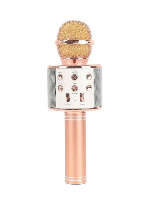 Generic - Karaoke Mic Bluetooth Speaker Rose Gold/Silver