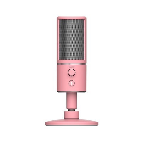 KKmoon -  Seiren X USB Streaming Microphone Built-in Shock Mount Supercardiod Pick-Up Pattern 25mm Condenser Capsules USB Plug &amp; Play Pink