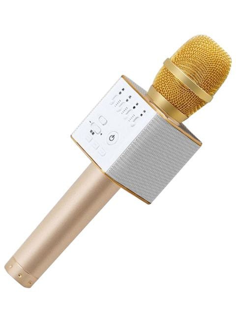 Generic Q9 Portable Bluetooth Microphone XD55202 Gold/White