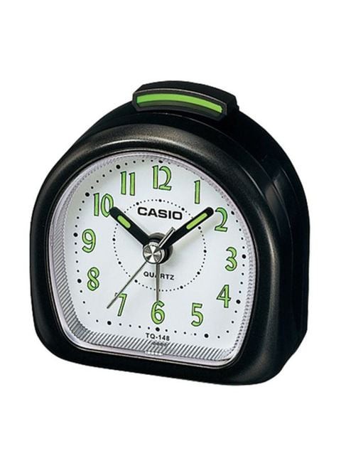 Casio - AC15 Analog Table Clock Black/White 6.1 x 6.1 x 3.2centimeter