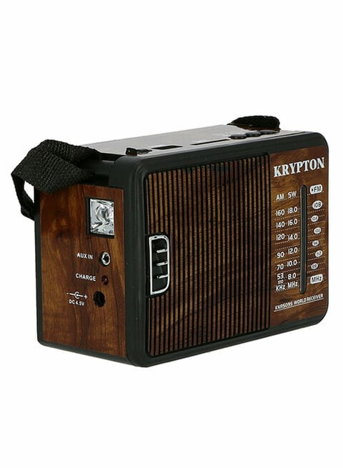 Krypton Rechargeable Radio KNR5095 Brown/Black/White