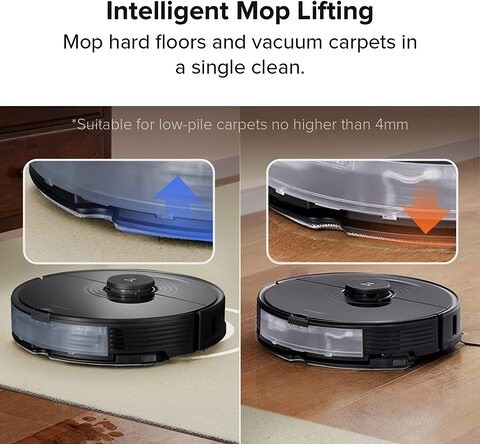 Roborock S7 Robot Vacuum and Mop,2500PA Suction & Sonic Mopping, Robotic Vacuum Cleaner with Multi-Level Mapping, Works with Alexa,Mop Floors and Vacuum Carpets in One Clean, Perfect for Pet Hair