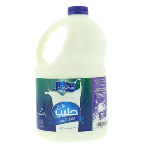 Al Rawabi Fresh Milk Full Fat 2 Liter