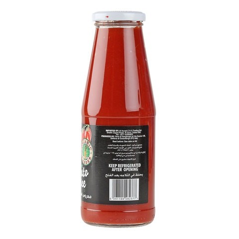 ORGANIC LARDER TOMATO PUREE 700G