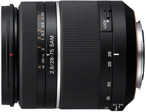 Sony 28-75mm f / 2.8 Smooth Autofocus Motor (SAM) عدسة كاملة الإطار لكاميرات Sony A-mount الرقمية ذات العدسة الأحادية العاكسة