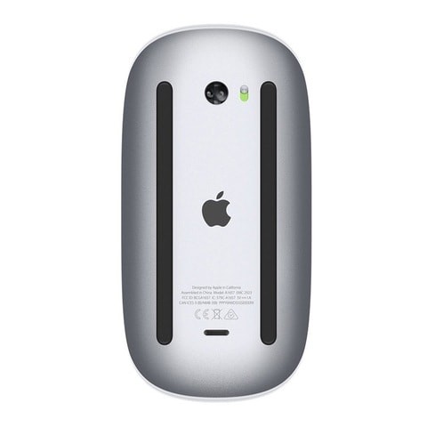 Apple Magic Mouse 2 لاسلكي وقابل لإعادة الشحن وبلوتوث ومتعدد اللمس - فضي