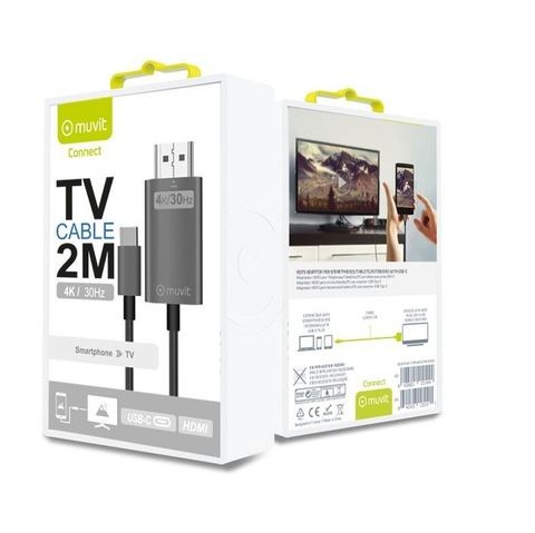 Moovit CM to HDMI (M2) Cable, Black