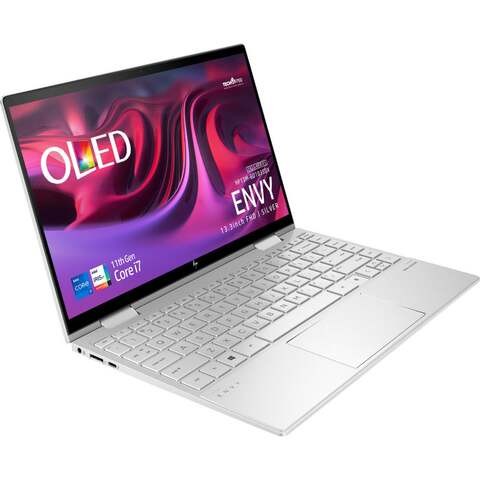 لاب توب HP ENVY 13M-BD1033DX x360 بشاشة تعمل باللمس - شاشة 13.3 بوصة FHD ، Core ™ i7-1195G7 - 8 جيجا بايت رام ، 512 جيجا بايت SSD ، رسومات أيرلندية ، قارئ FP ، Windows 11 - فضي