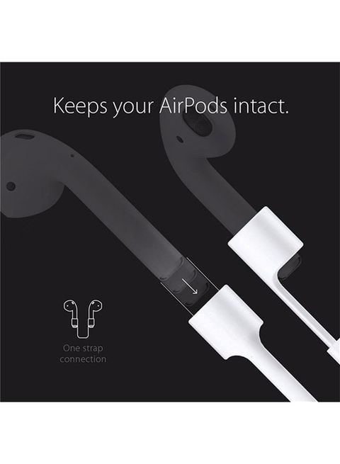 Generic - Anti-Lost Sport Silicone Strap Cable Clear Apple AirPods