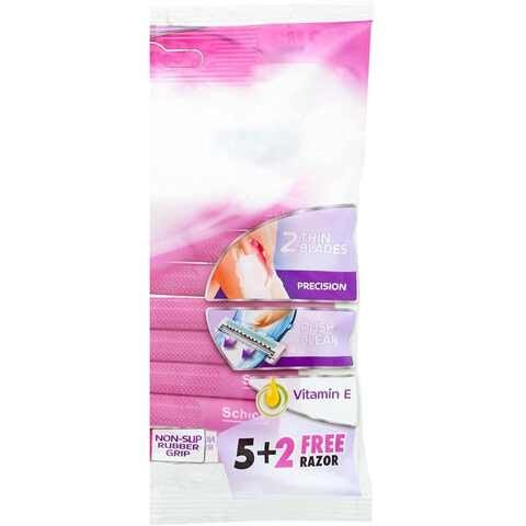 SCHICK EXACTA II WOMEN PINK 5 + 2