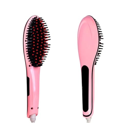 Ceramic Electric Hair Brush With LCD Display