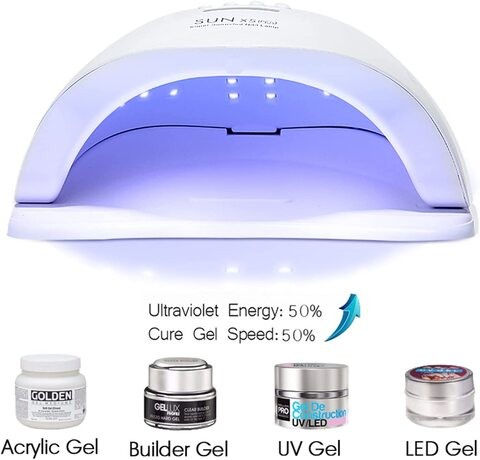 SKY-TOUCH Professional Gel Polish LED Nail Drying Lamp,Nail Dryer Sun X5 Plus 54W UV LED Nail Lamp for Professional Manicure Salon,Nails, Polish, Curing, Manicure, Pedicure,Nail Arts Tools