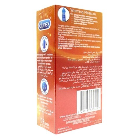 الواقي الذكري DUREX PLEASURE WARMING X12