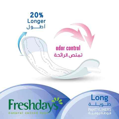 Freshdays sanitary napkins, long, 48 pieces