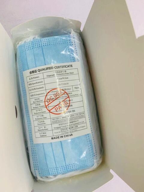 3Ply Disposable Face Mask 50pcs per Box BFE>95%