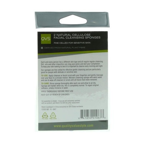 QVS 2 FACIAL CLEANSING SPONGES