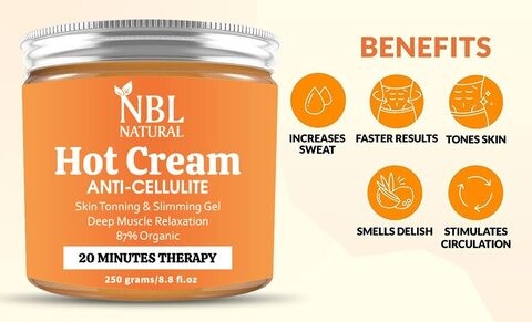 Natural Sexy Anti Cellulite Cream Muscle Massage Cream Muscle Relaxer Cream Tone Skin Toning Cream by NBL