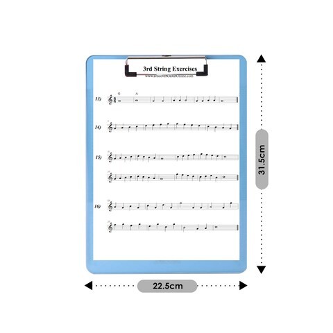 ALISSA-4pcs. Board Clip A4 Folder Pad Menu Paper Clip Workshop Office Stationery.