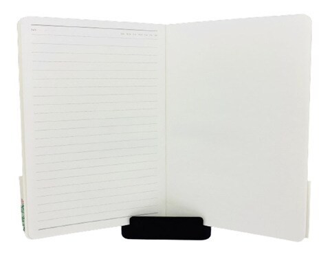 Languo A5 Stationery Writing Notebook with "The Floral Planets" Design.(White)