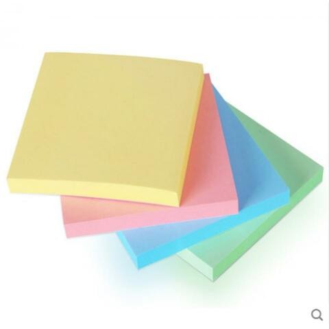 Alyssa Sticky Notes for Diary, Office, School, Home, 400 Sheets, 4 Different Colors (Pack of 2)