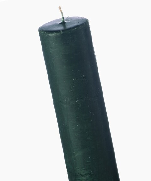 Dark Green Pillar Candle set of 2pcs