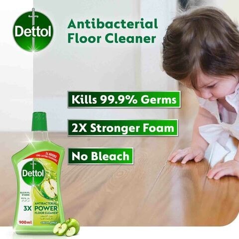 Dettol Power Floor Cleaner Green Apple 900ml