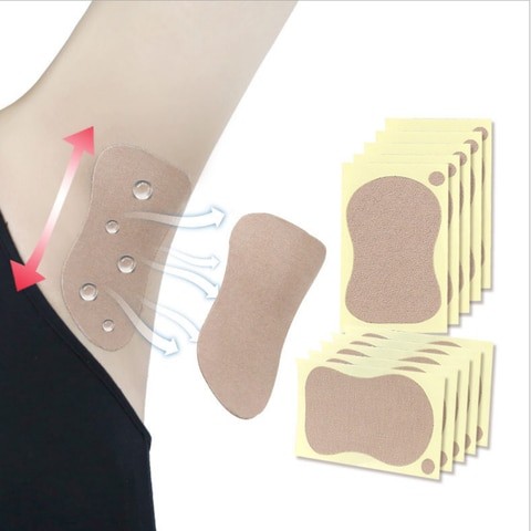 20pcs Summer Sweat Pad Perspiration Absorbing Guard Underarm Armpit Sweat Pad Disposable White