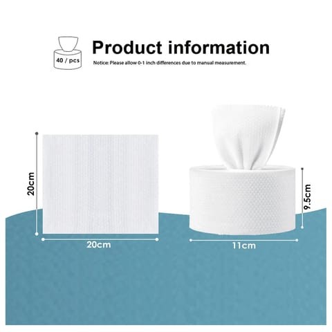 Aiwanto 4 Pack Tissue Women's Makeup Remover Tissue Roller Cotoon Tissue Towel Cleaning Towels