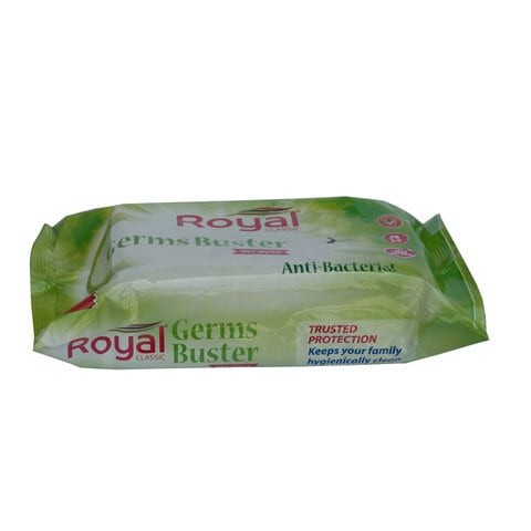 Royal Classic Anti-Bacterial Wet Wipes 80 Pieces