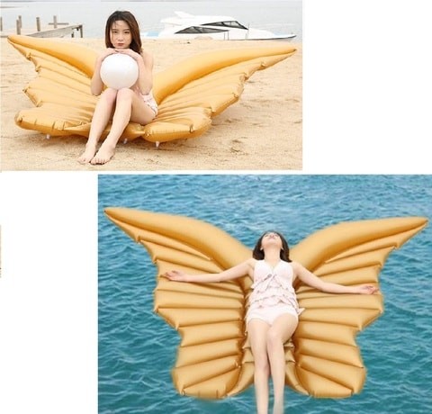 ALISSA Giant Inflatable Butterfly Pool Float Stylish Inflatable Pool Toy Water Swimming Floating Bed