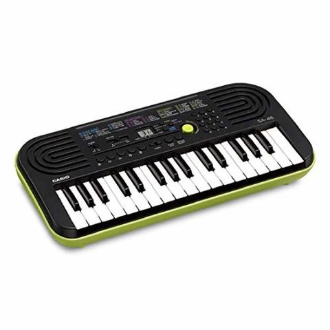 Casio SA-46 Mini 32 Music Keyboard (Black/Green)