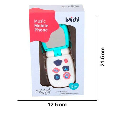 Educational Toy for Kids with Musical Mobile Phone for 12+ Months - White