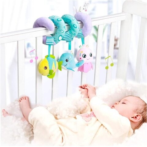 Hanging Plush Stuffed Soft Baby Rattle Toys