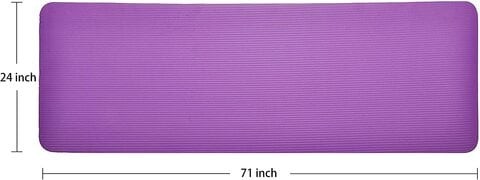 Aiwanto Yoga Mat Fitness Sports Exercise Fitness Yoga Mat(Purple)