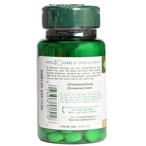 Nature's Bounty 500 mg of 100 Tablets