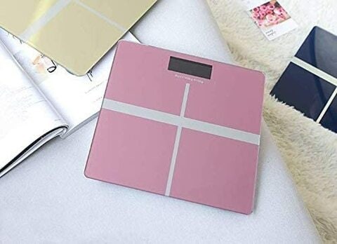 Aiwanto Bathroom Body Weight Scale Weighing Machine Digital Body Weight Bathroom Scale Elegant Pink