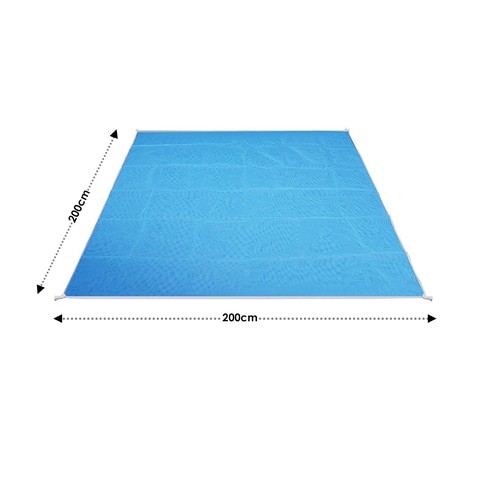 ALISSA-200x200cm, Sand Proof Blanket, Portable Sand Free Beach Mat for Picnic, Blue.