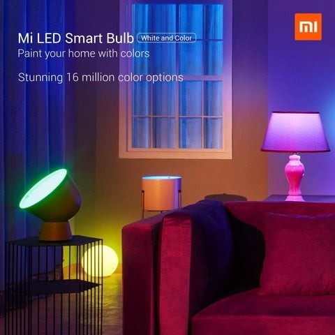 Xiaomi - 2pcs Pack Global Version Xiaomi MI Smart LED Colorful Bulb 800 Lumens 10W E27 Lamp