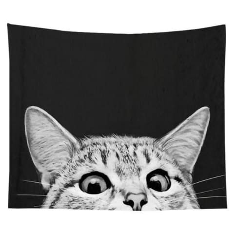 Less deals - home decor wall tapestry, cat design.