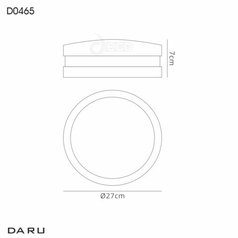 My Fanlight Daro Standard Ceiling/Wall Light, 1 x E27, Anthracite, Ip54