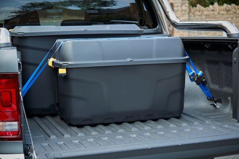 Strata Heavy Duty Storage Box with Wheels - 175 L - 94 x 52 x 56 cm - Made in UK