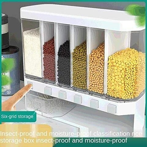 Orchid wall-mounted cereal food dispenser, moisture-proof and waterproof, simple and convenient to use