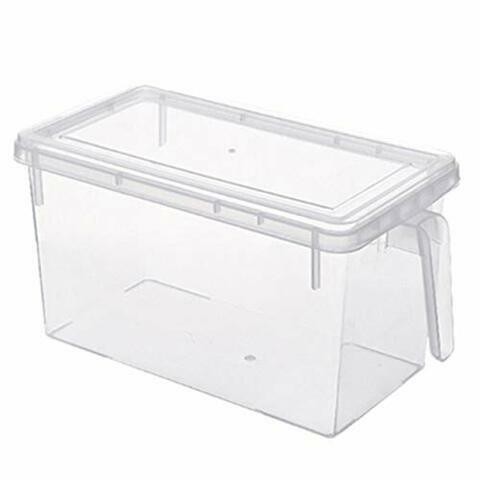 Awanto 3Pcs 5L Plastic Kitchen Storage Box Storage Containers Refrigerator Storage Boxes Vegetable Meat Storage Boxes Bathroom Storage Box