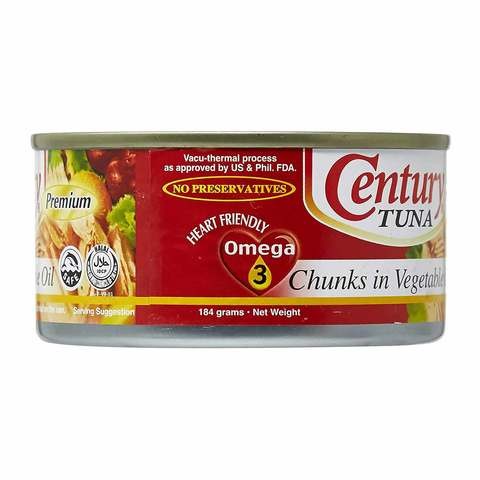 Century Chunks Tuna In Vegetable Oil 184gm